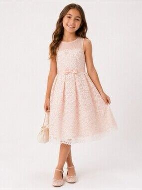 Jona Michelle Blush Pink Dress Girls Size 5